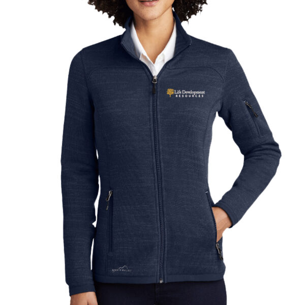 Eddie Bauer ® Ladies Sweater Fleece Full-Zip - Embroidered Logo Thumbnail