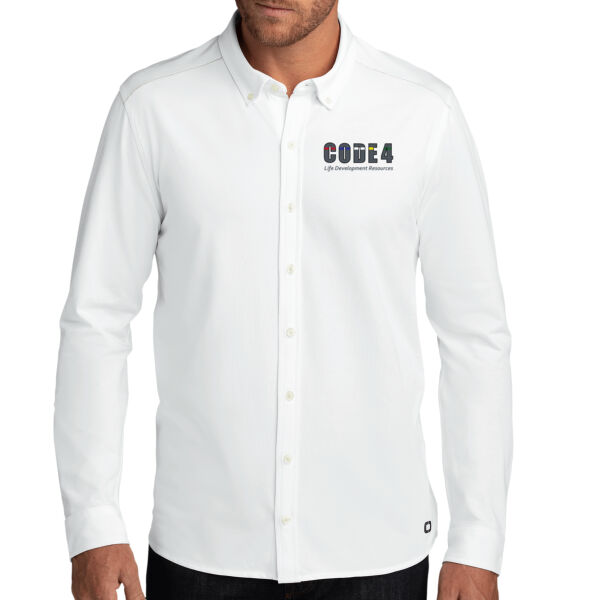 OGIO ® Code Stretch Long Sleeve Button-Up - Embroidered Logo Thumbnail