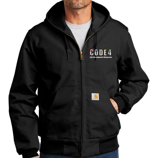 Carhartt ® Tall Thermal-Lined Duck Active Jacket - Embroidered Logo Thumbnail