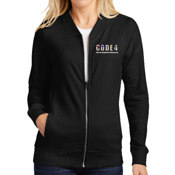 Sport-Tek® Ladies Lightweight French Terry Bomber - Embroidered Logo Thumbnail