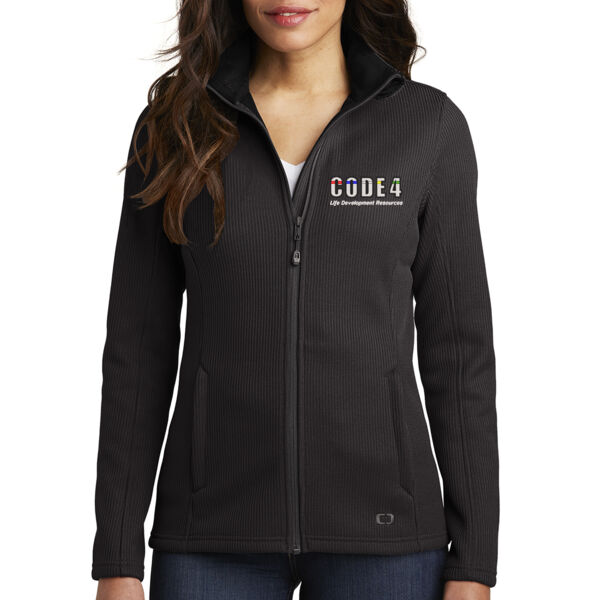 OGIO ® Ladies Grit Fleece Jacket - Embroidered Logo Thumbnail