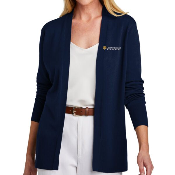 Brooks Brothers® Women’s Cotton Stretch Long Cardigan Sweater - Embroidered Logo Thumbnail
