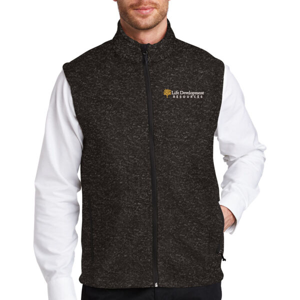 Port Authority Sweater Fleece Vest - Embroidered Logo Thumbnail