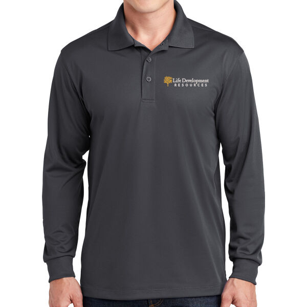 Sport-Tek Long Sleeve Micropique Sport-Wick Polo - Embroidered Logo Thumbnail