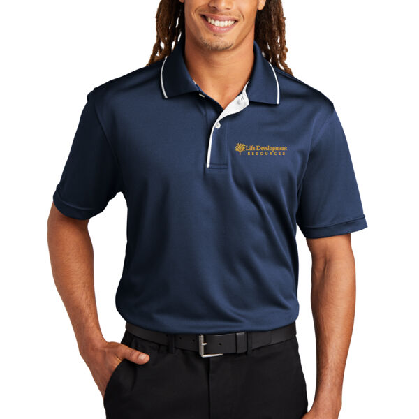 Sport-Tek Dri-Mesh Polo With Tipped Collar And Piping - Embroidered Logo Thumbnail