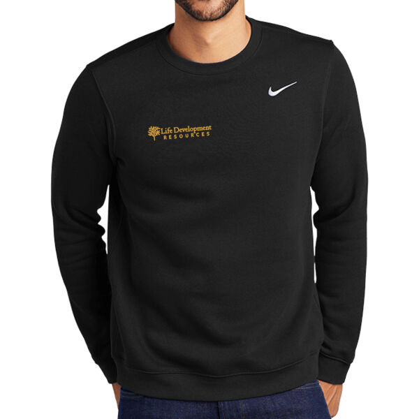 Nike Club Fleece Crew - Embroidered Logo Thumbnail