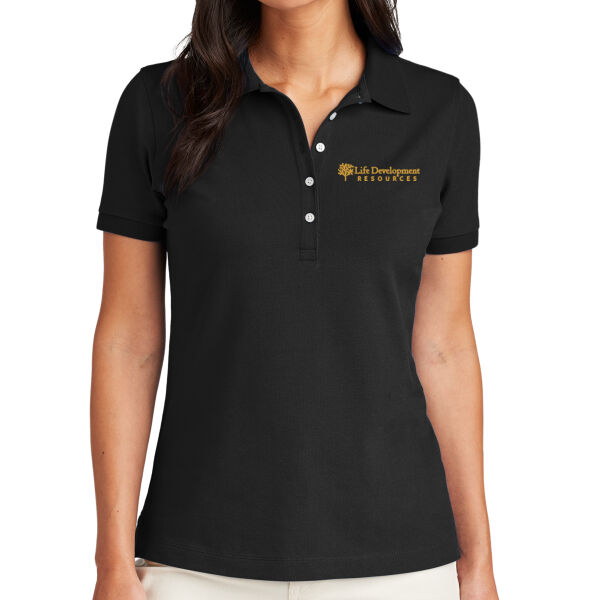 Brooks Brothers Womens Pima Cotton Pique Polo - Embroidered Logo Thumbnail