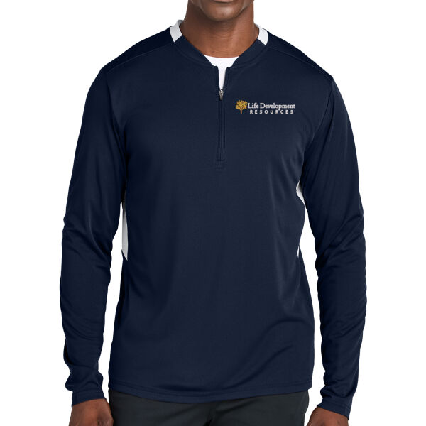 Sport tek Club 1/4 Zip Pullover - Embroidered Logo Thumbnail