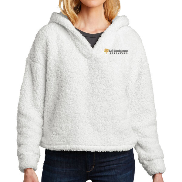 Port Authority Womens Cozy Fleece Hoodie - Embroidered Logo Thumbnail